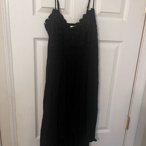 No Boundaries Black High Low Dress